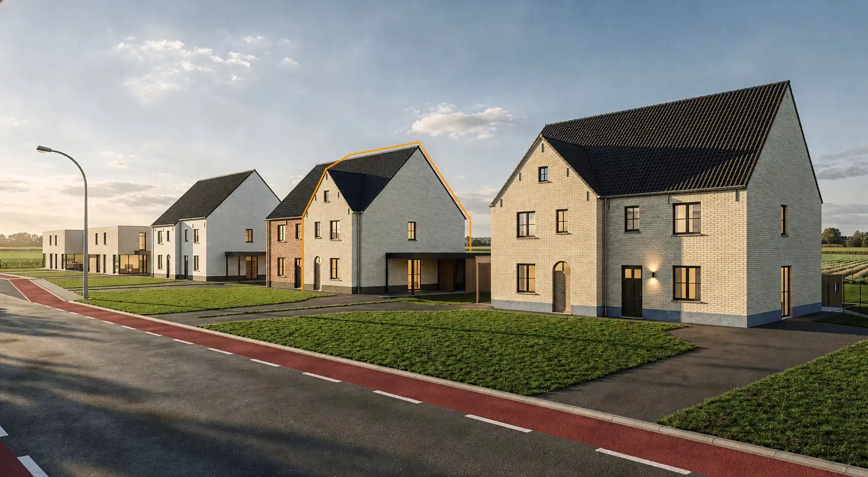 Landelijke nieuwbouwwoning met 3 slaapkamers en ruime zolder op een perceel van 6a 54ca foto {{pictureIndex}}