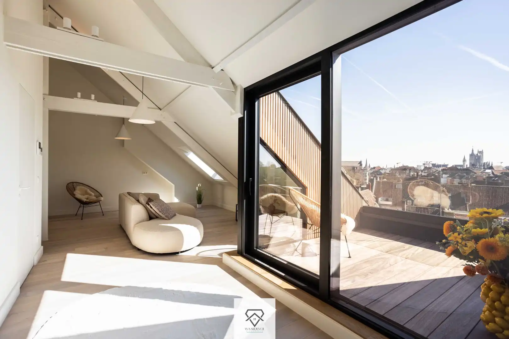 Penthouse123 met fenomenaal uitzicht over Gent foto 2