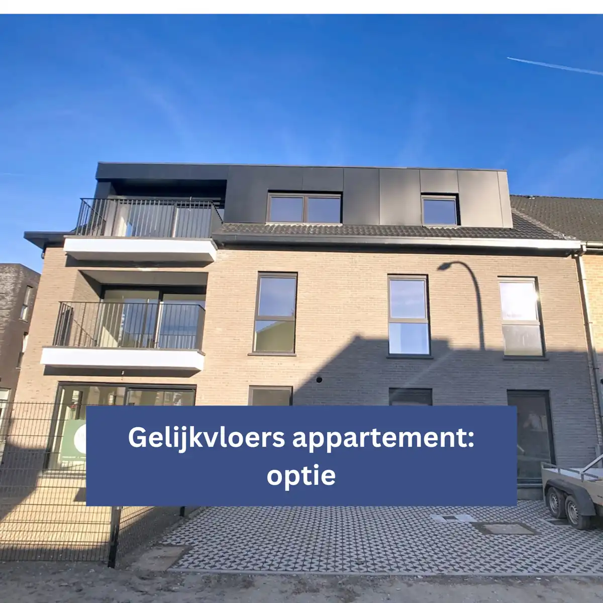 Gelijkvloers app, staanplaats en tuintje (onder registratie) foto {{pictureIndex}}