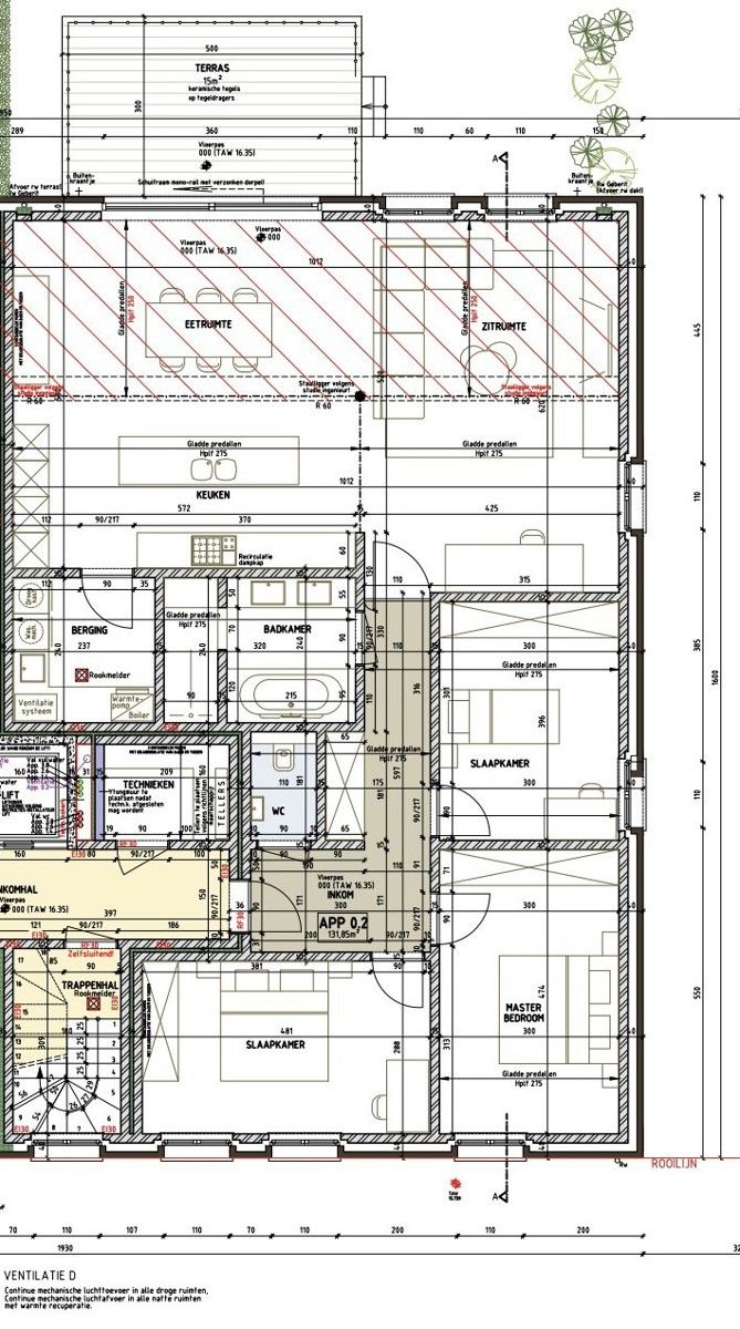 Gelijkvloersappartement met 3 slaapkamers in centrum Lede foto 2