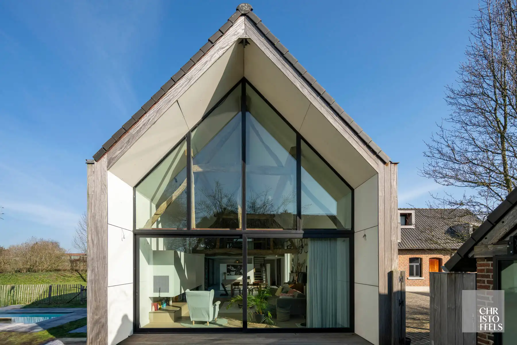 Exclusieve vierkantshoeve met buitenzwembad en vrij uitzicht op perceel van 3.213m² foto 40