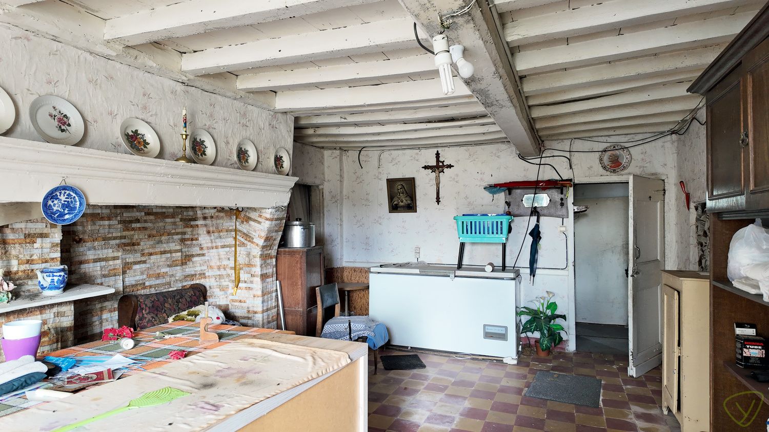 Te renoveren woning gelegen te Sint-Laureins langsheen de Vlamingstraat nabij het centrum. foto 5