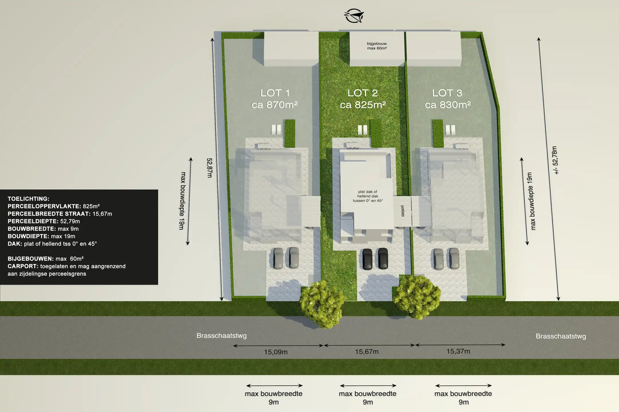 Bouwgrond voor open bebouwing – ca. 825 m²  foto 11