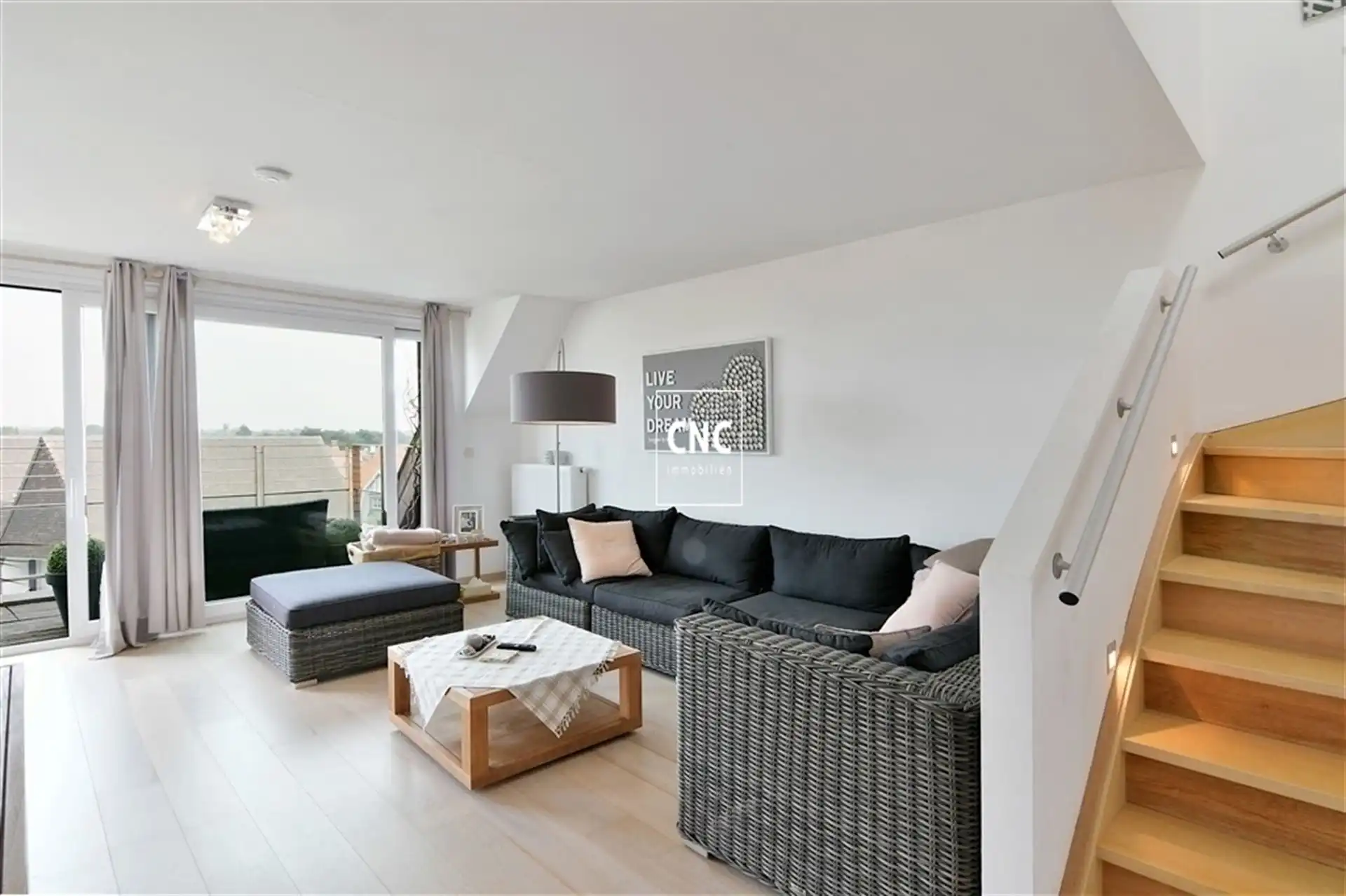 Gemeubeld duplexappartement met prachtig open zicht op groen foto 3