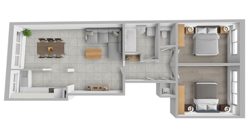 Instapklaar 2 slaapkamer appartement foto 17