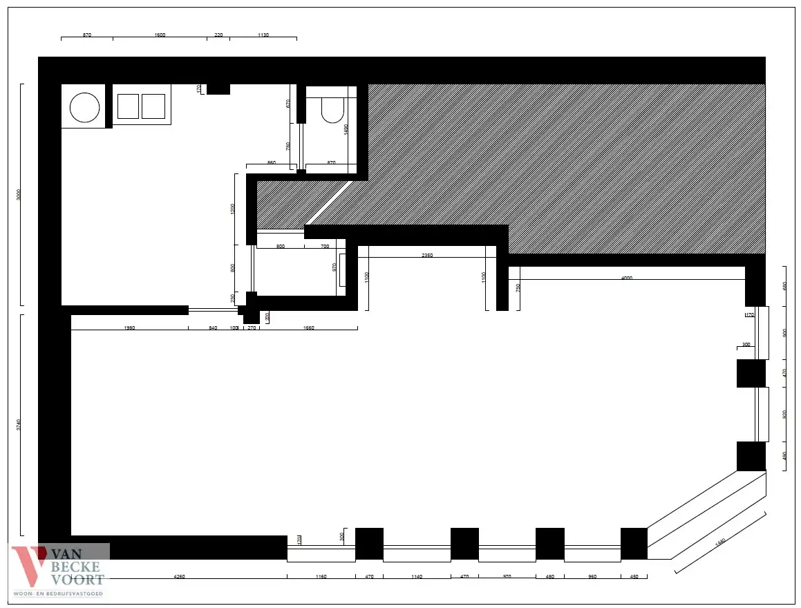 Handelsgelijkvloers 53 m² + kelder 58 m² foto 9