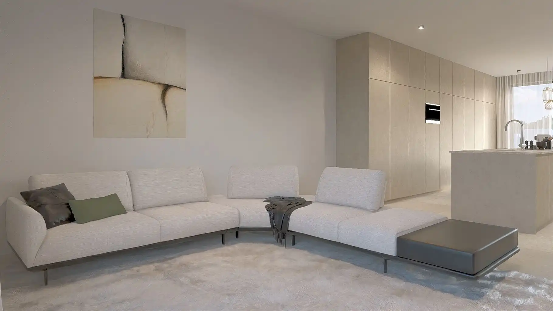 Uitzonderlijk ruim duplex appartement, voorzien van 2 (+1) slaapkamers gelegen op de tweede en derde verdieping met 3 terrassen en ondergrondse parkeerplaats in hartje Maaseik.  foto 8