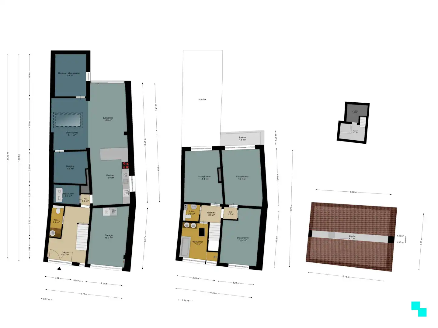 Instapklare rijwoning te Bottelare dorp met garage en tuin foto 30