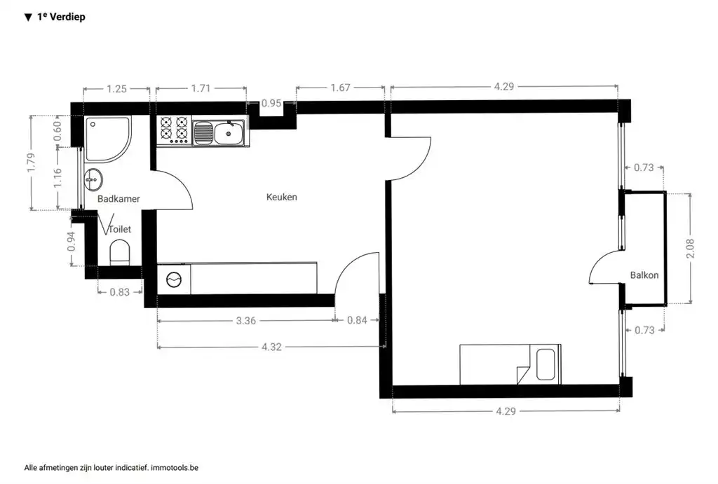 Startersappartement met balkon foto 7