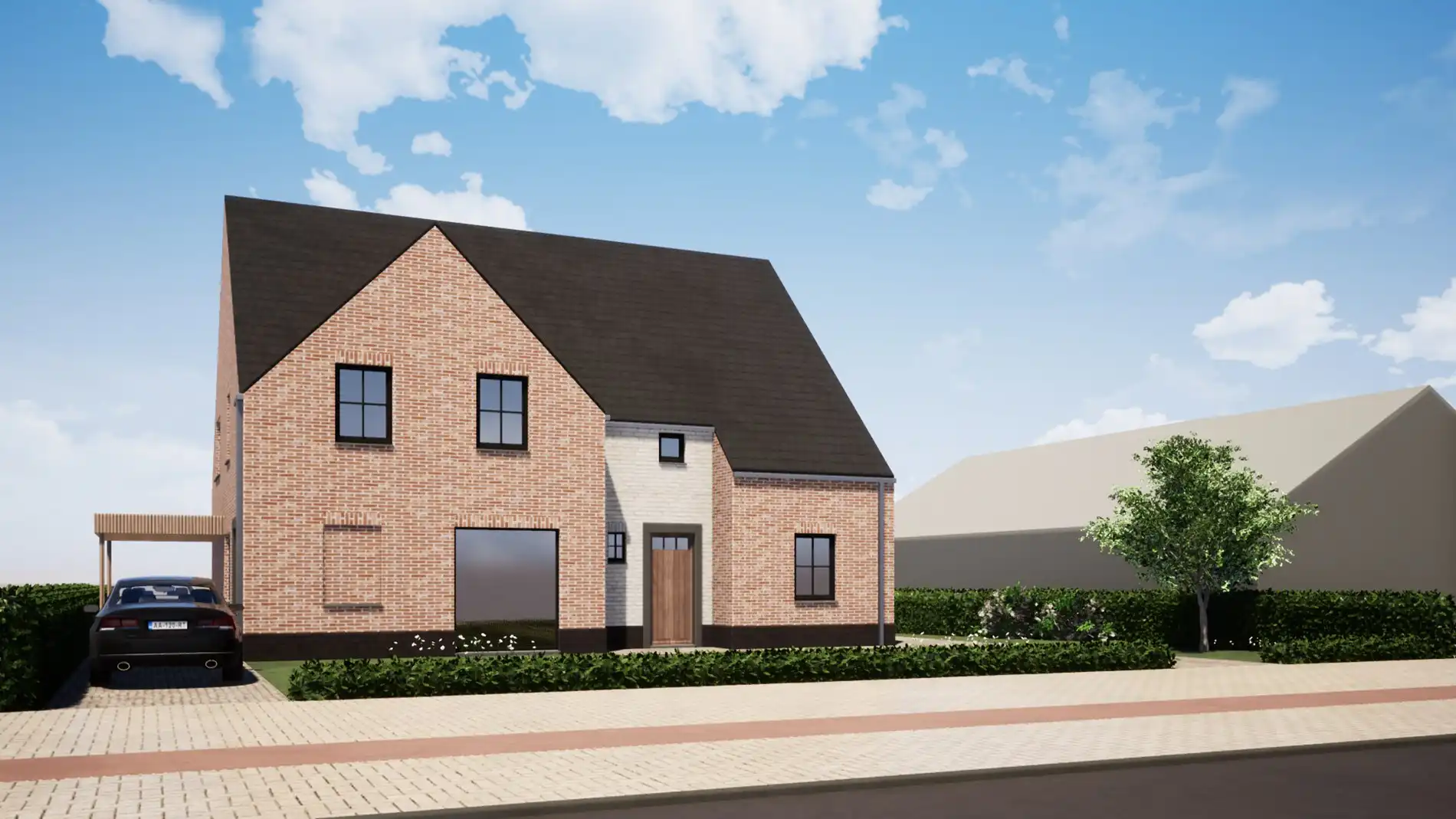 Ruime landelijke nieuwbouwwoningen (> 563 m²) op centrale ligging nabij centrum Zedelgem foto 5