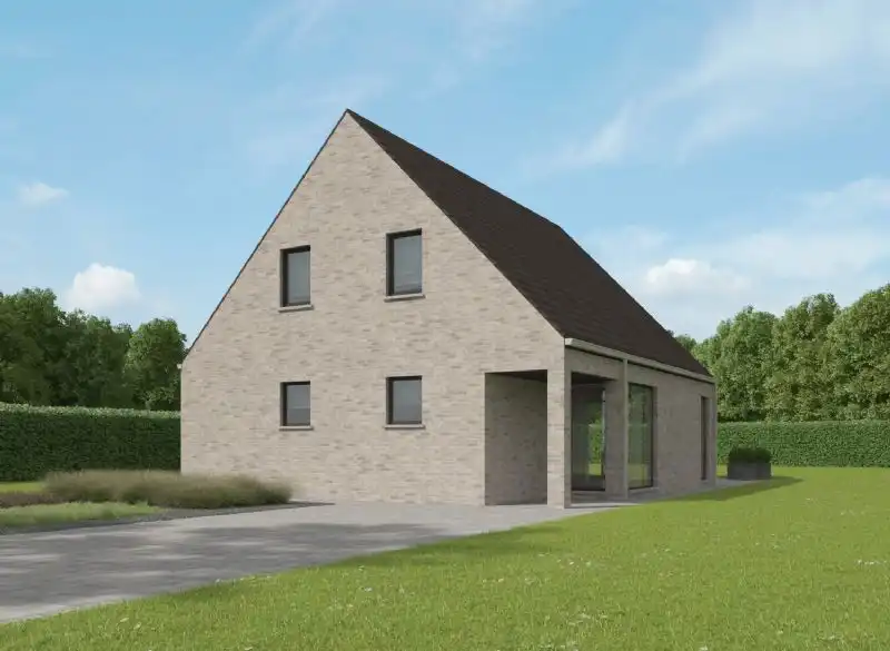 Nieuw te bouwen alleenstaande woning te Waregem. foto {{pictureIndex}}