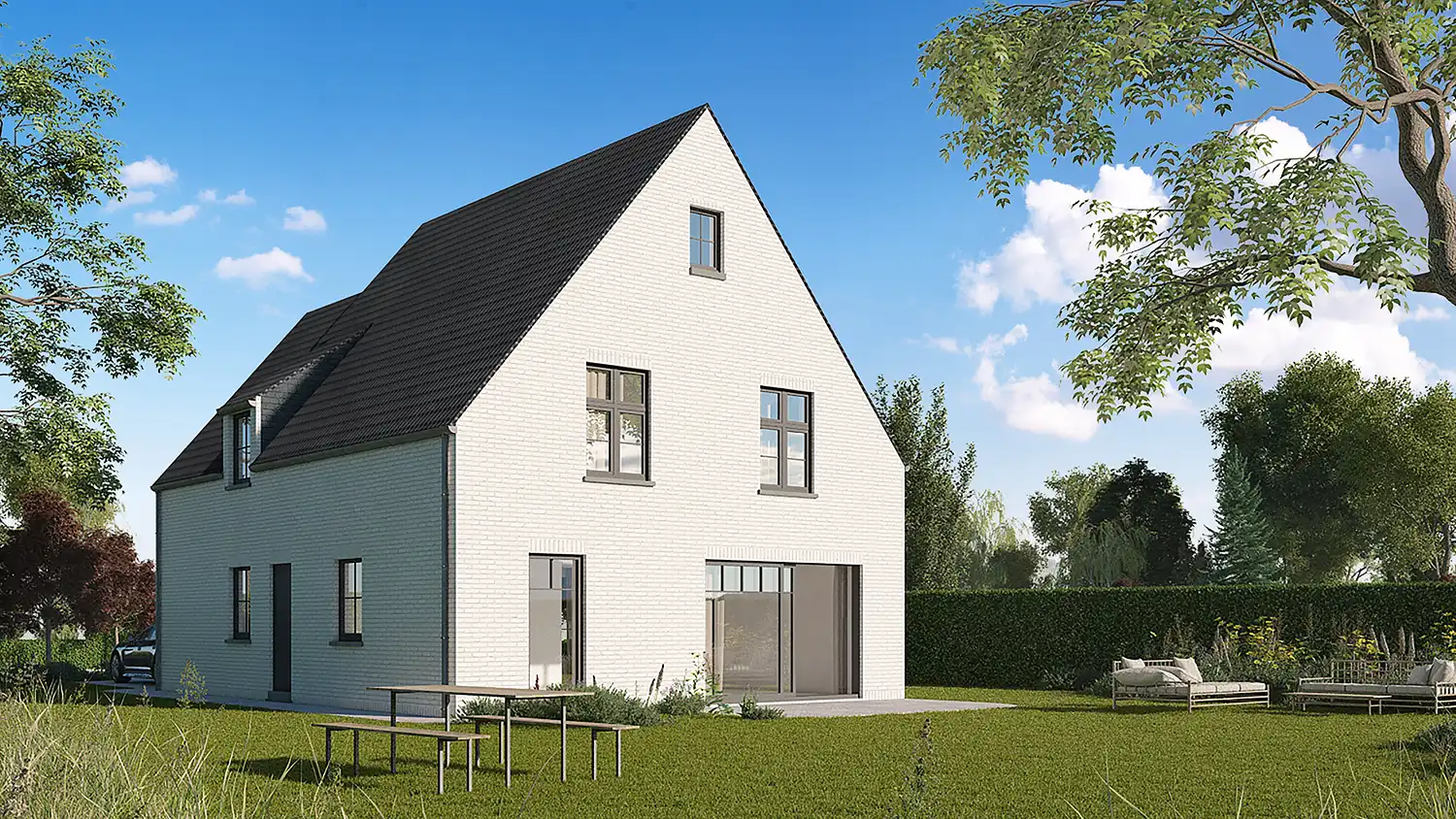 Alleenstaande nieuwbouwwoning op ruim perceel in Zedelgem foto 2