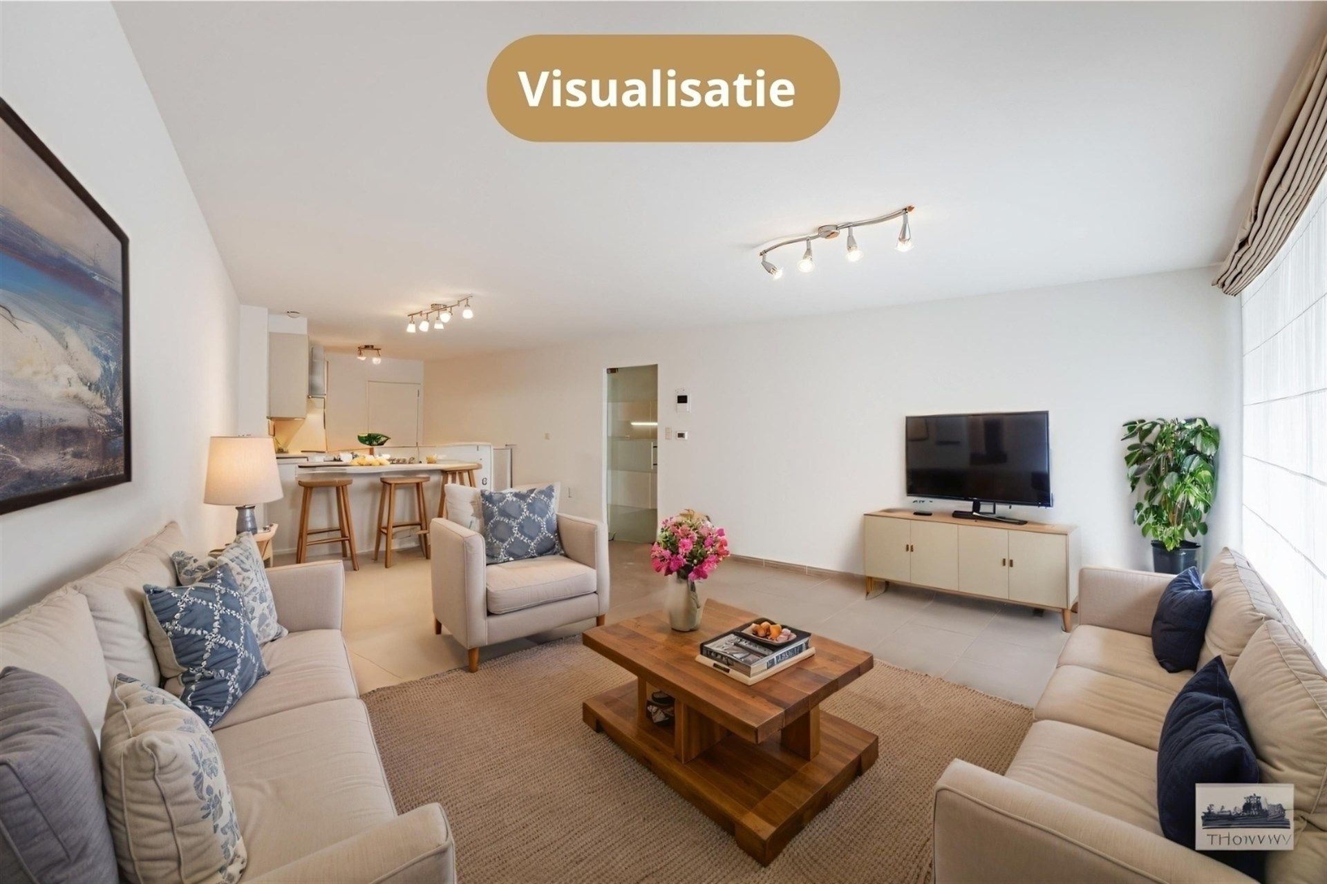 Gelijkvloers modern appartement in centrum Wetteren foto 4