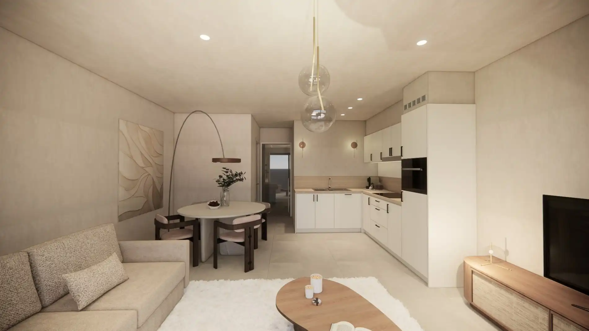 1-slpk nieuwbouwappartement - 6% BTW mogelijk ! foto 2