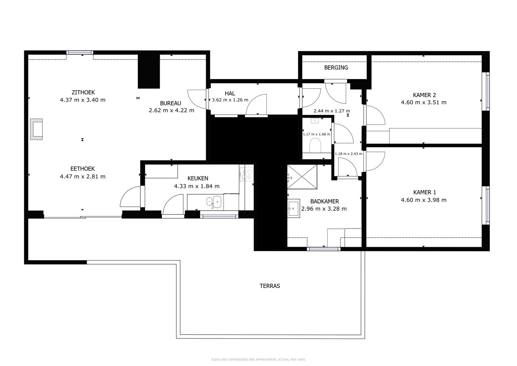 Energiezuinige loft met zonnig terras (35 m²) in het centrum foto 21