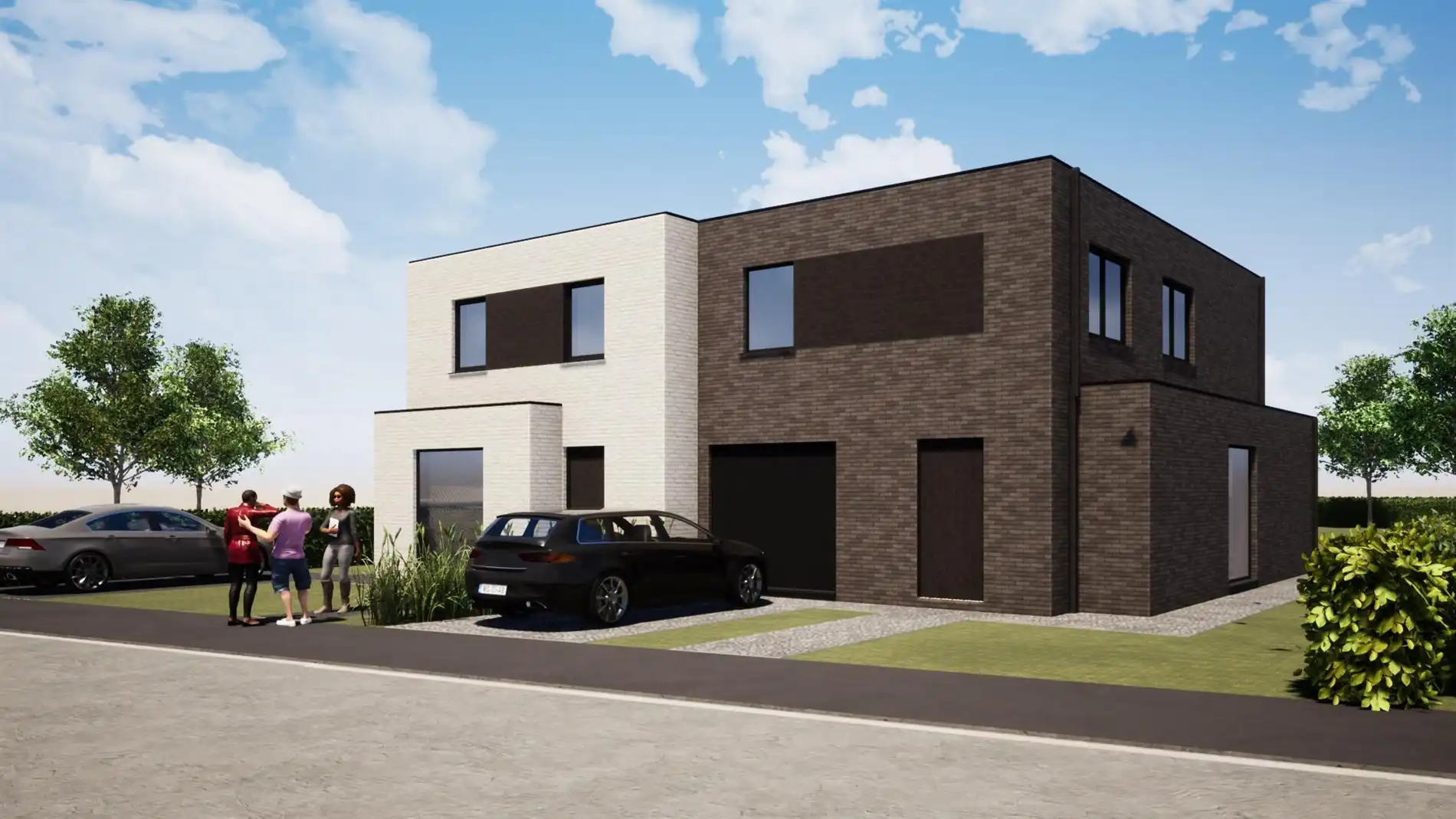 Moderne halfopen nieuwbouwwoning op 537 m² met garage, tuin en 3 slaapkamers foto 4