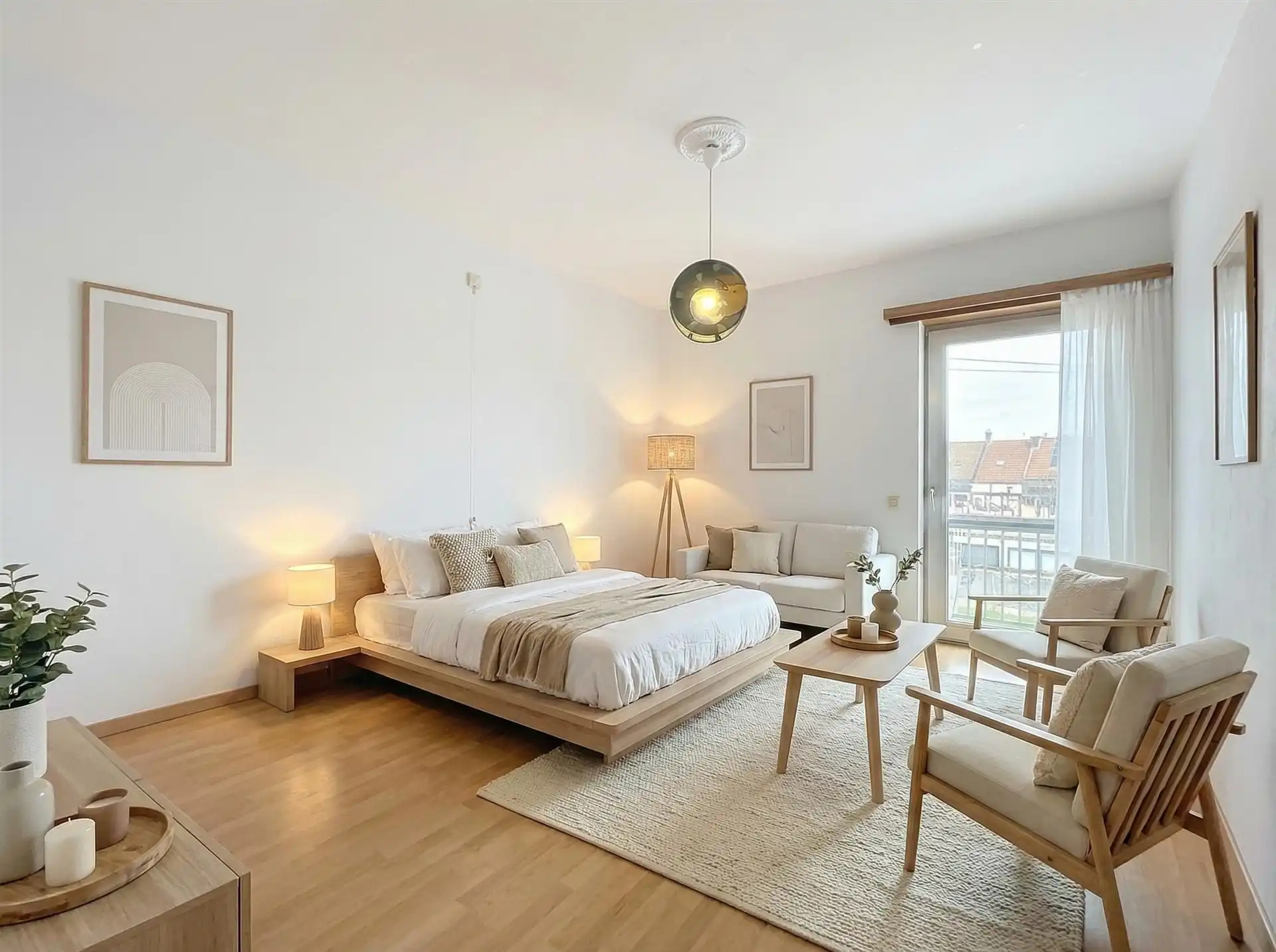 appartement met 2 terassen, 2 slaapkamers en garage  op toplocatie! foto 4