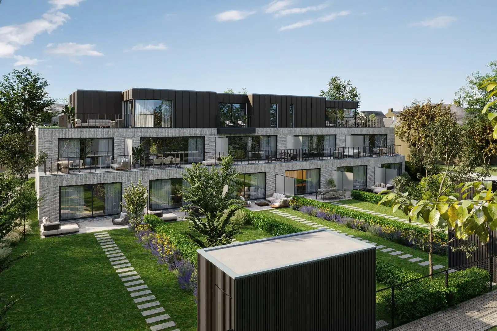 Gelijkvloers appartement met tuin foto 2