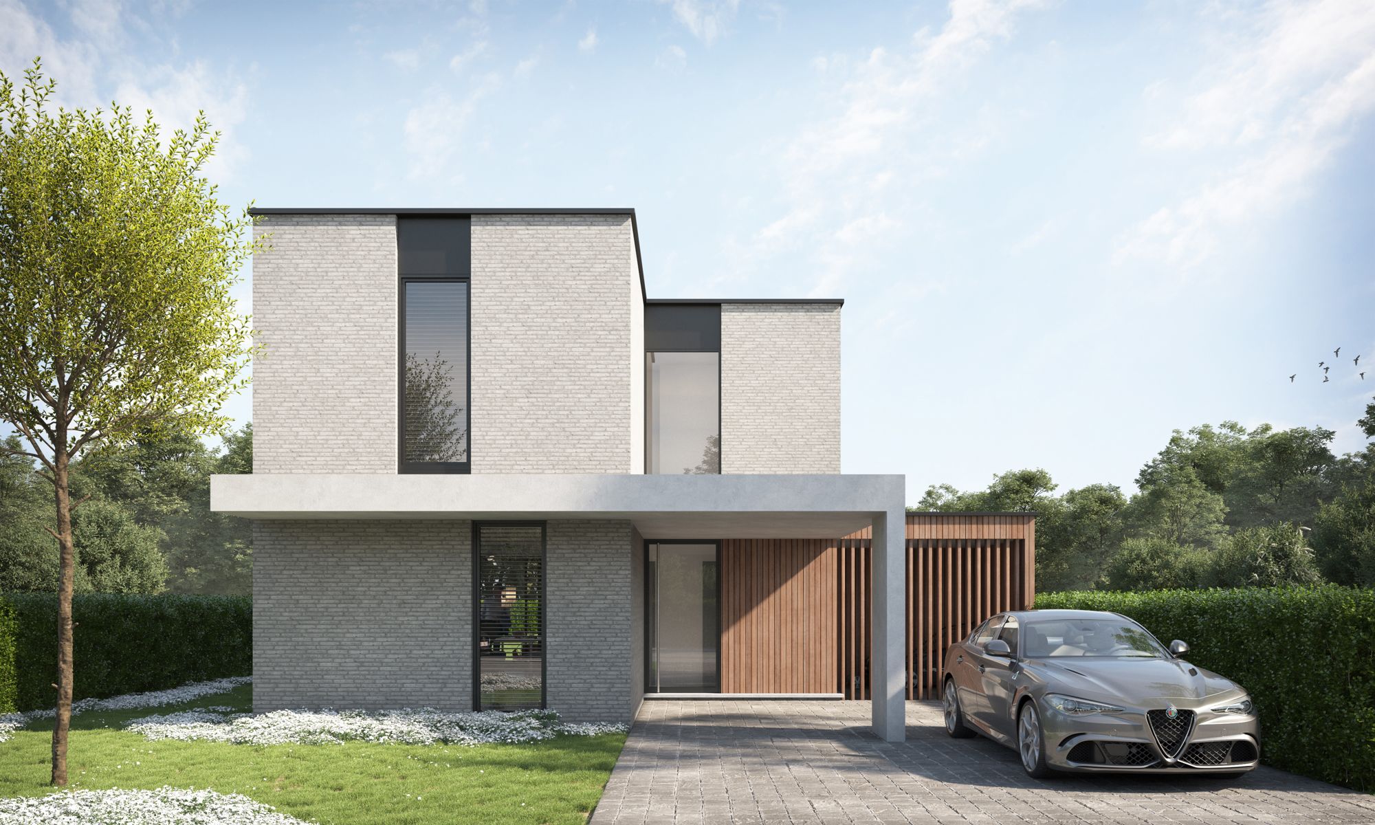 Moderne nieuwbouwwoning foto {{pictureIndex}}