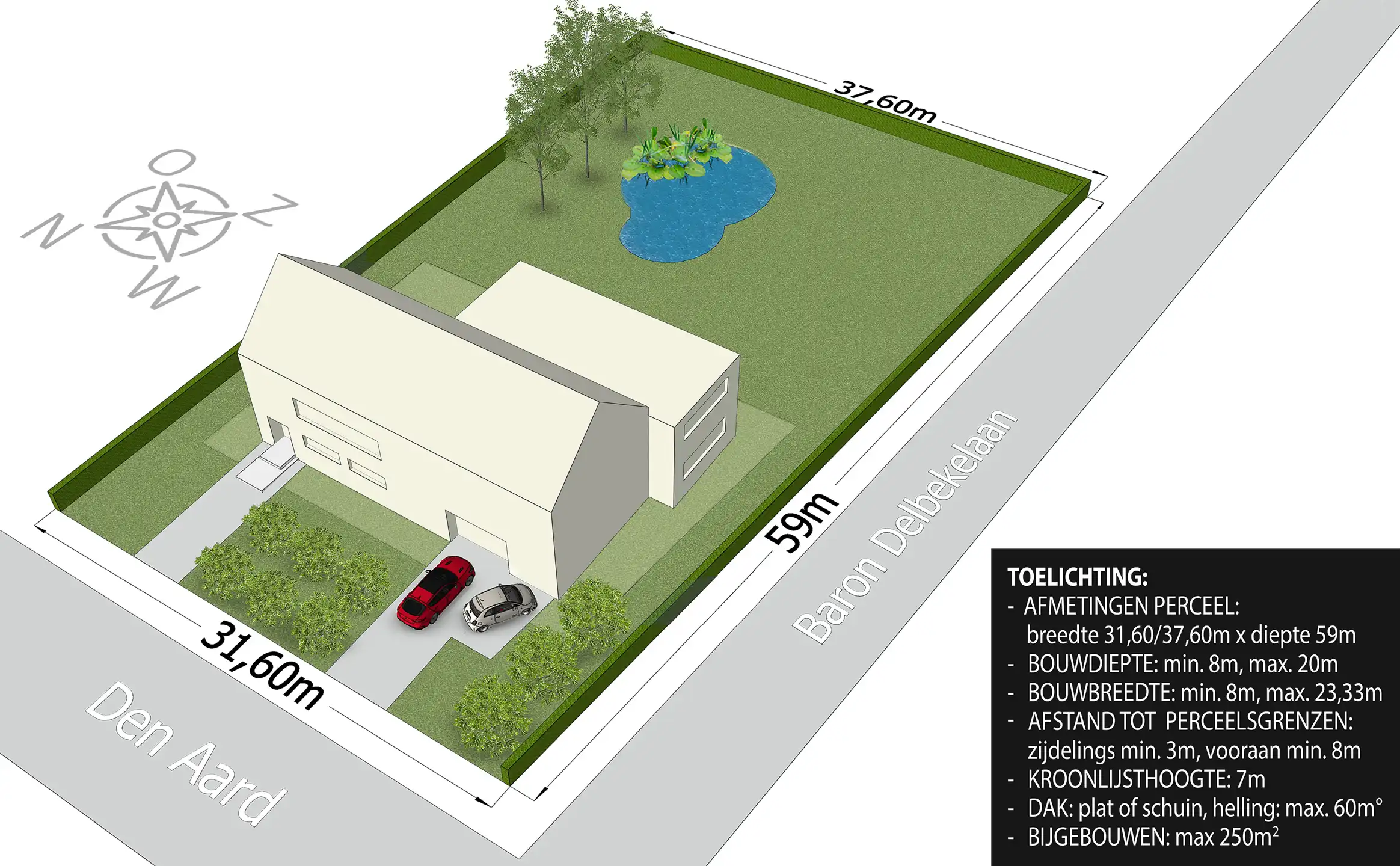 Villaperceel van ca. 2.056 m² in groene, rustige ligging!  foto {{pictureIndex}}
