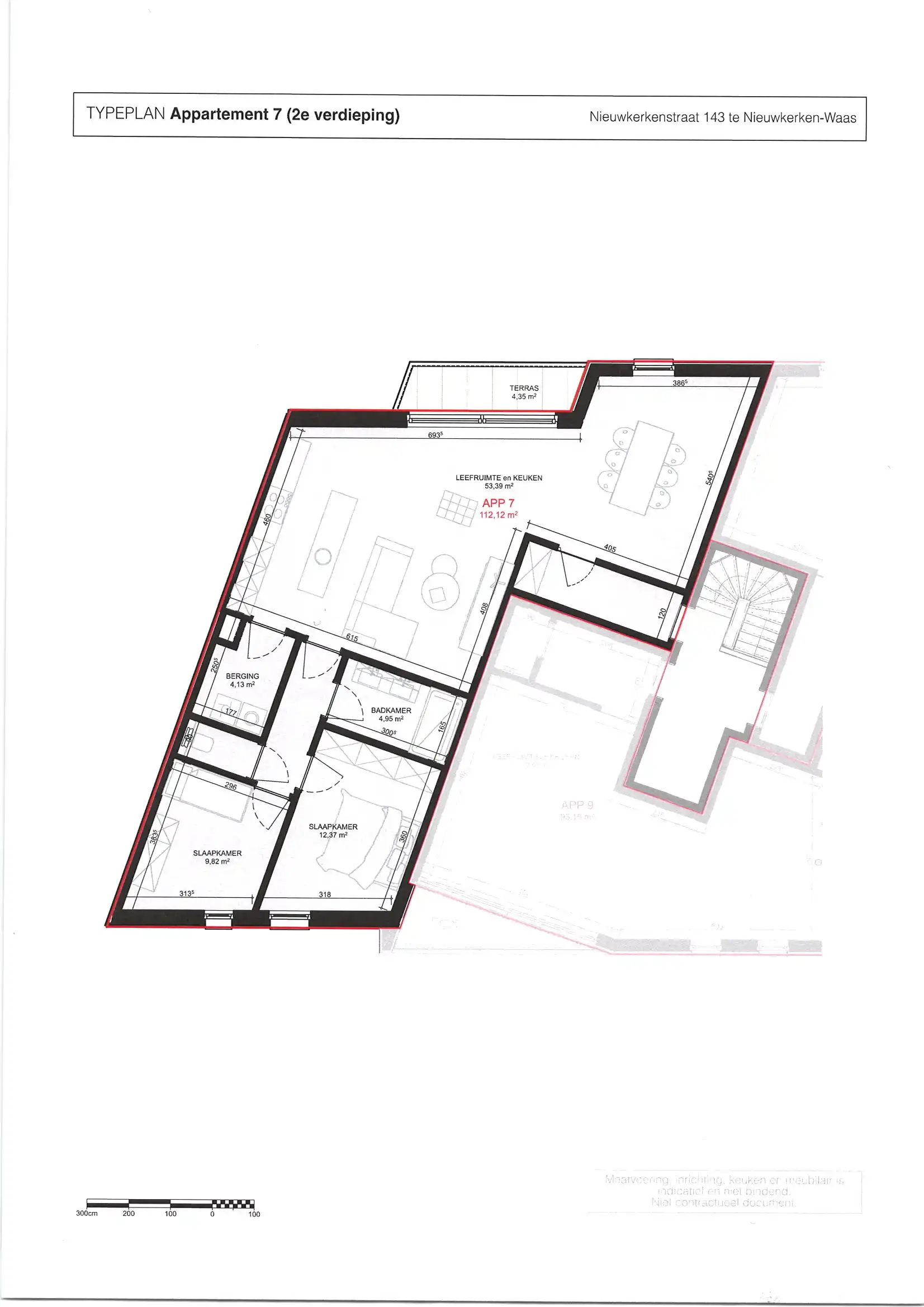 Modern en energiezuinig appartement te huur in hartje Nieuwkerken-Waas foto 15