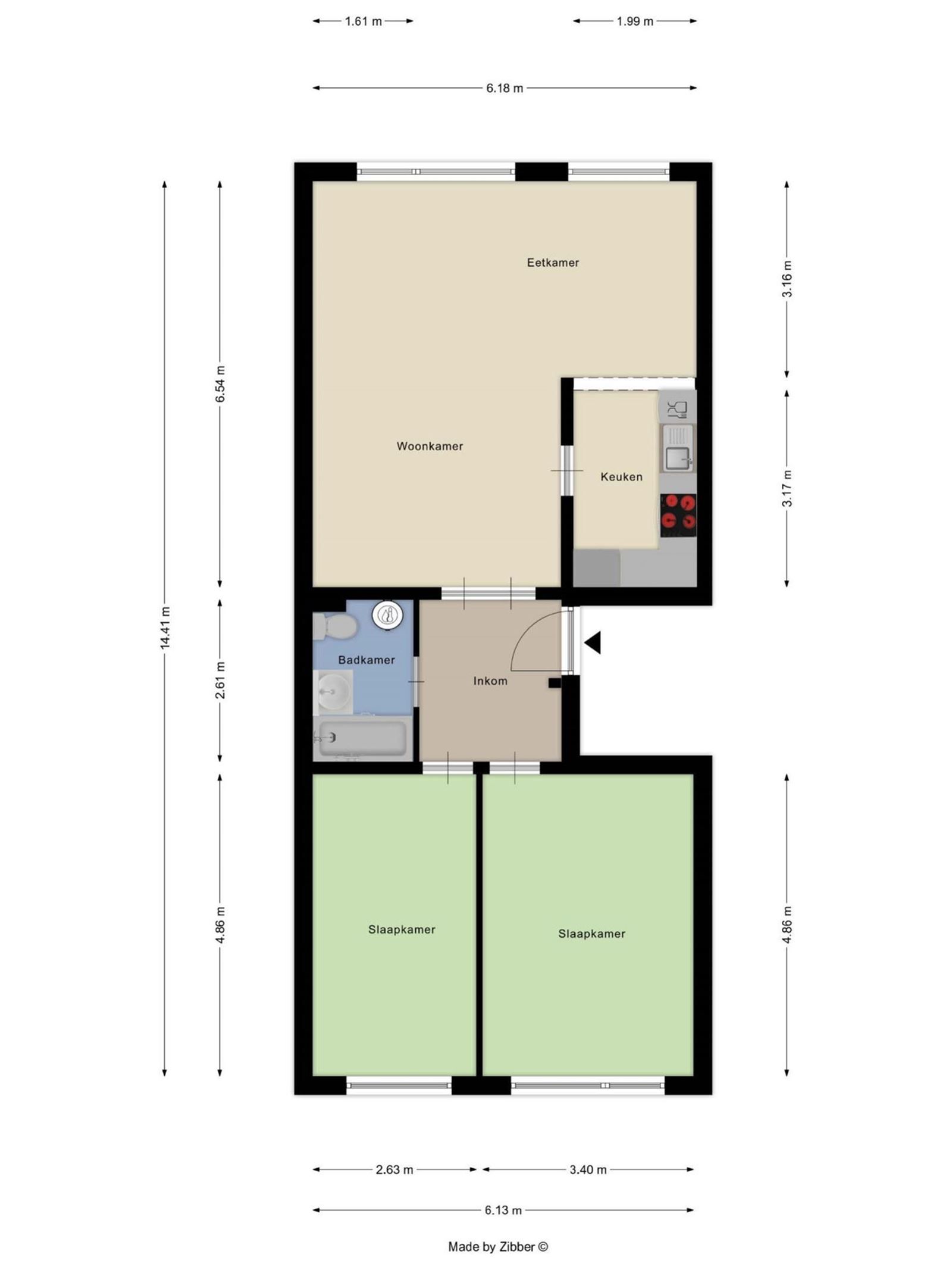 Super gelegen gelijkvloers appartement met voortuintje en garage foto 2