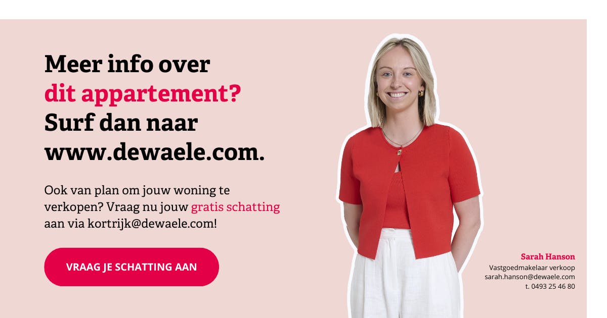 Nieuw en energiezuinig 2-slaapkamerappartement te koop te Wevelgem foto 17