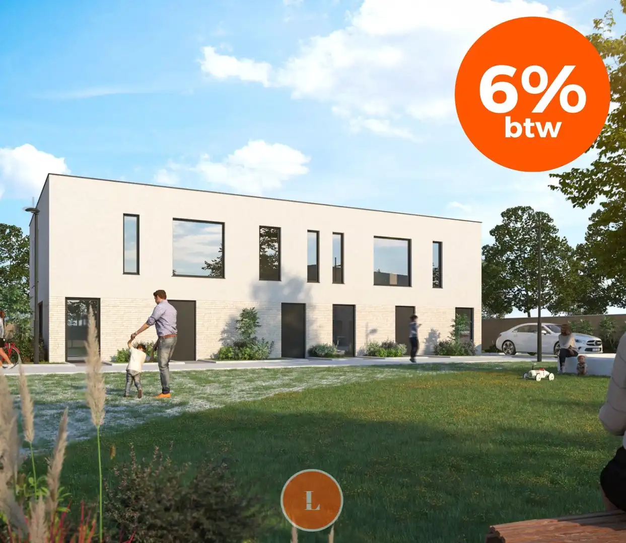 Moderne halfopen nieuwbouwwoning met autostaanplaats – instapklaar & energiezuinig! foto {{pictureIndex}}