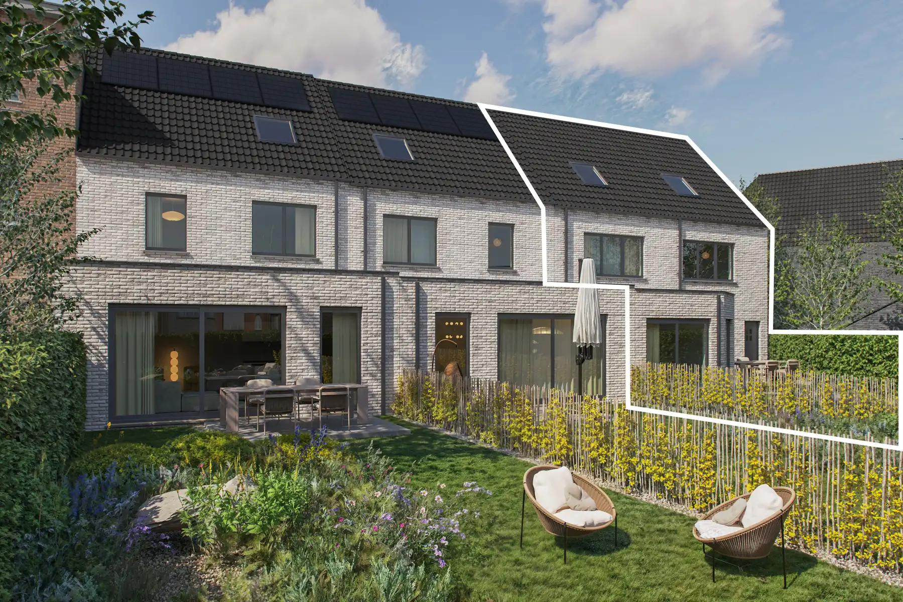 Nieuwbouwwoning met 5 slaapkamers en 2 badkamers. foto 2