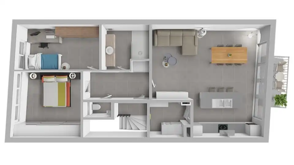 Instapklaar en modern appartement met garage foto 24