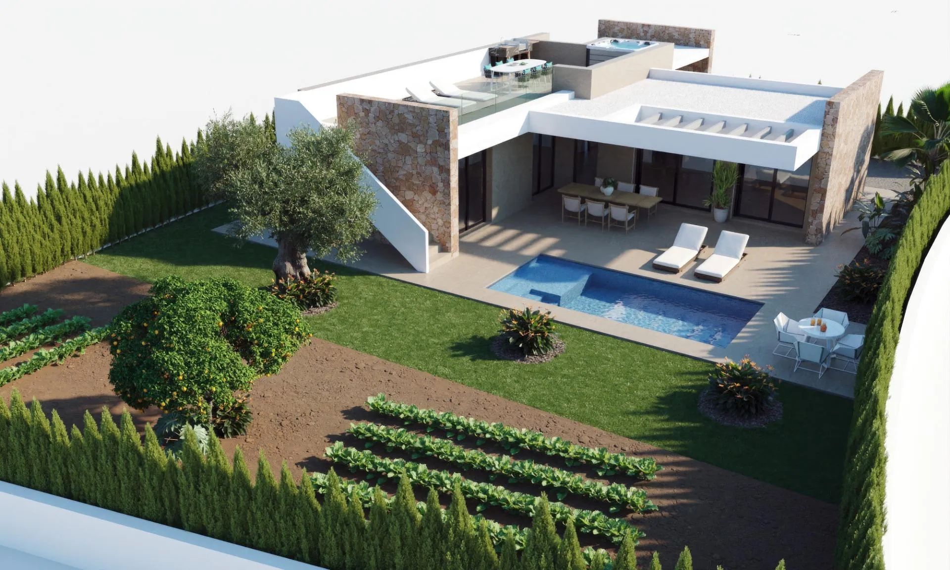 Leef het Mediterraanse droomleven: exclusieve gelijkvloerse villa’s met privézwembad foto 8