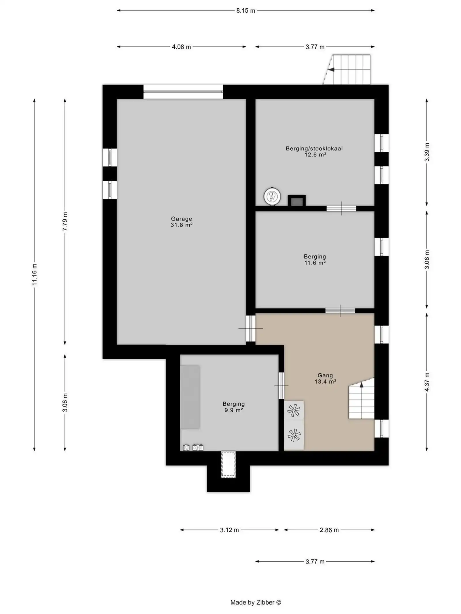 Charmante lichtrijke woning (251m²) met 4 slaapkamers + garage op een uitstekende locatie te Buizingen  foto 19