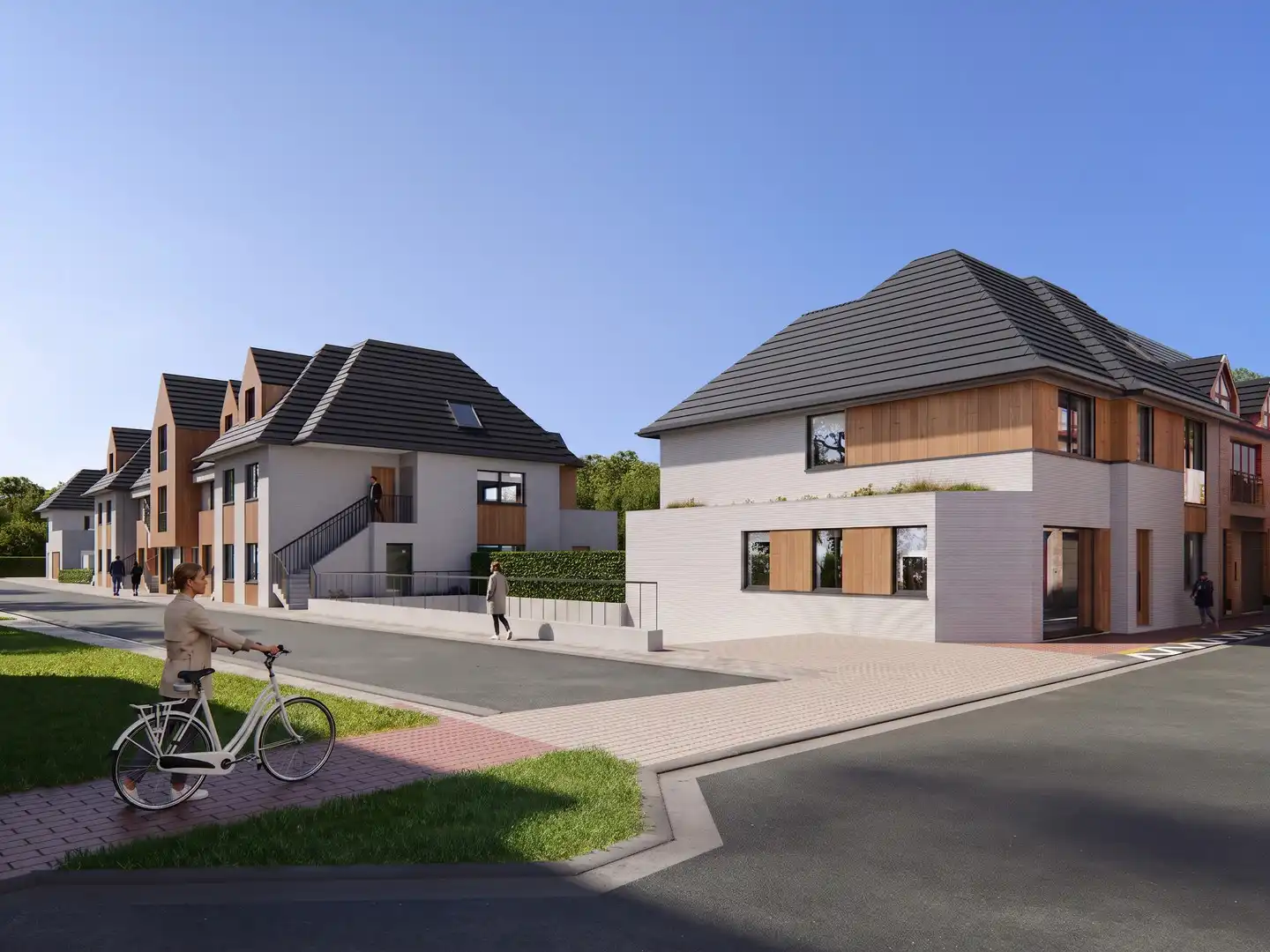 Nieuwbouwwoning met 5 slaapkamers en ondergrondse garage op een toplocatie in Westkapelle. foto {{pictureIndex}}