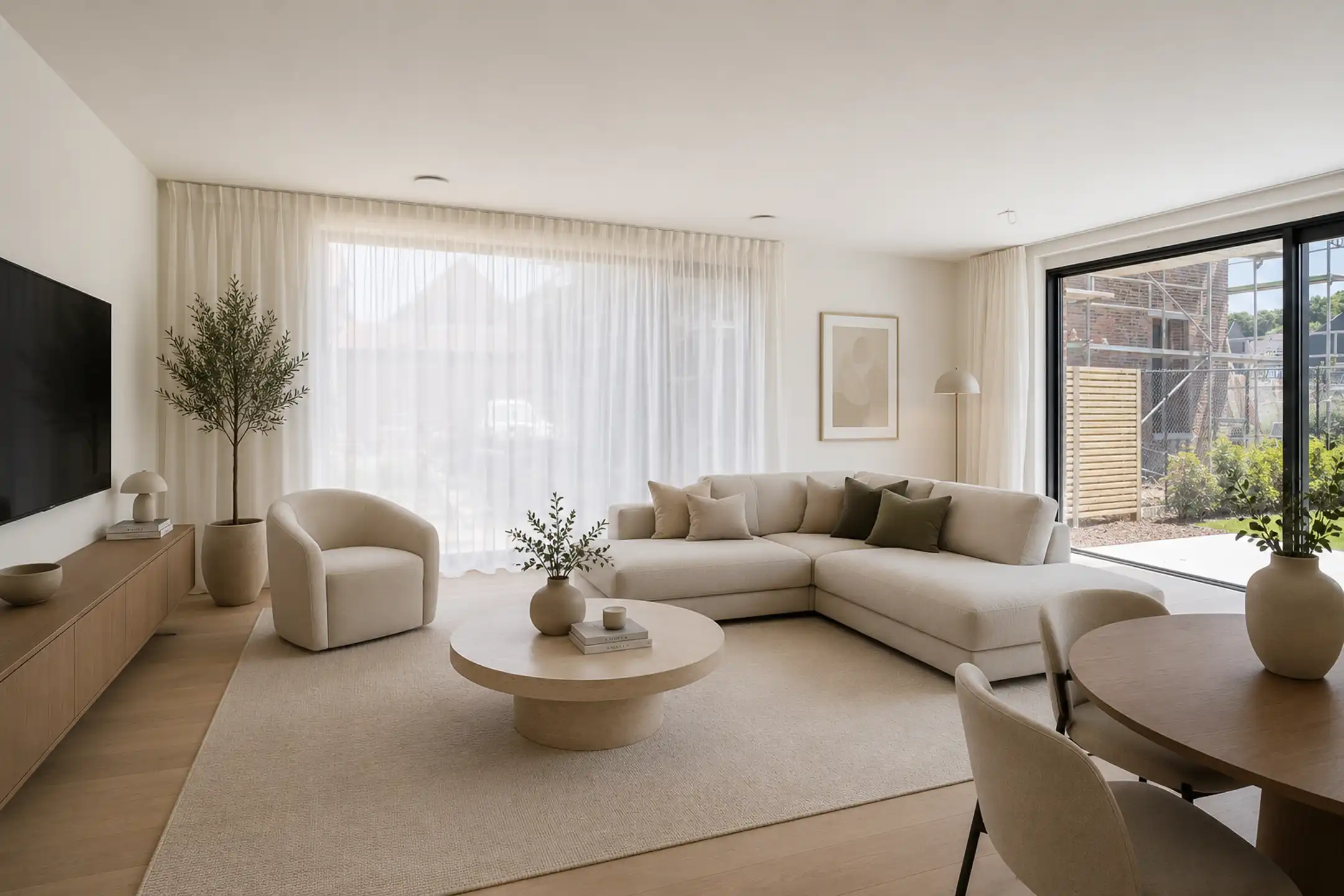 Luxueus afgewerkt gelijkvloersappartement met 3 slaapkamers foto 6