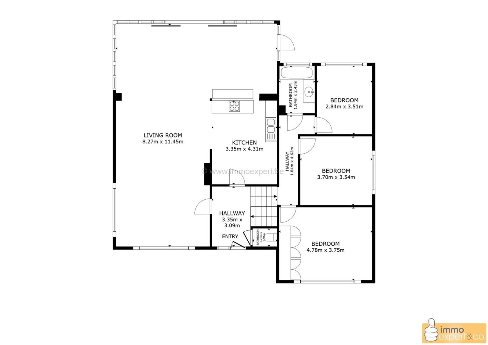 TERNAT: Open beb. met 3 slpks, ruime living en grote tuin foto 22