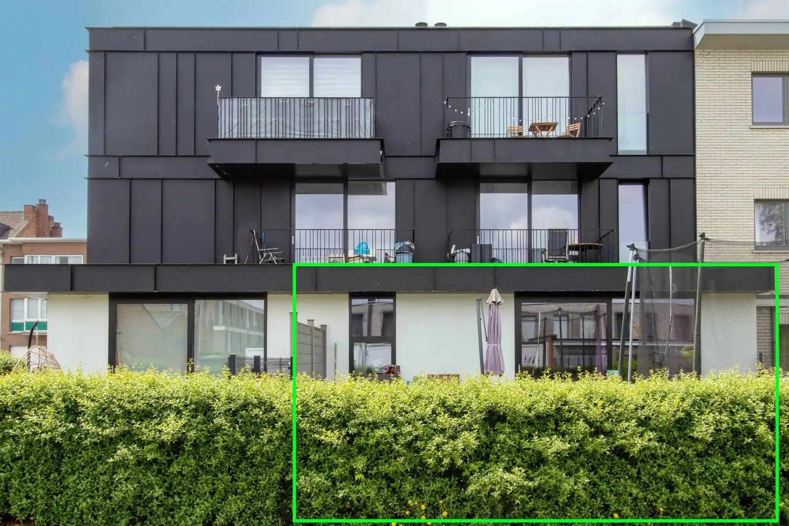 Recent appartement op gelijkvloerse verdieping met 2 slaapkamers, terras en tuin. foto 17