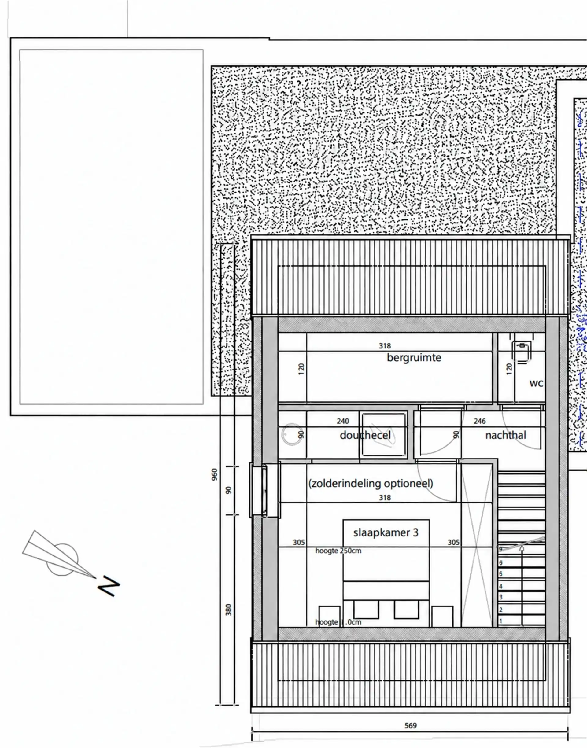 Bouwgrond van 421 m² met vergunning en zuidgerichte tuin foto 5