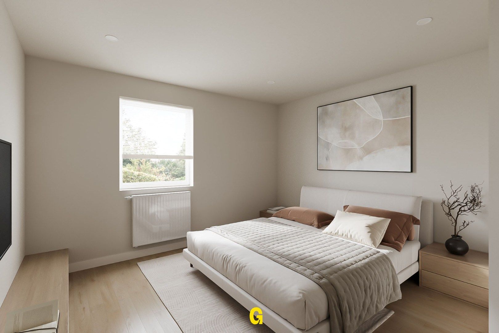 Degelijk (rolstoelvriendelijk) gelijkvoersappartement met terras uitgevend op de tuin, afsluitbare garage en berging foto 20