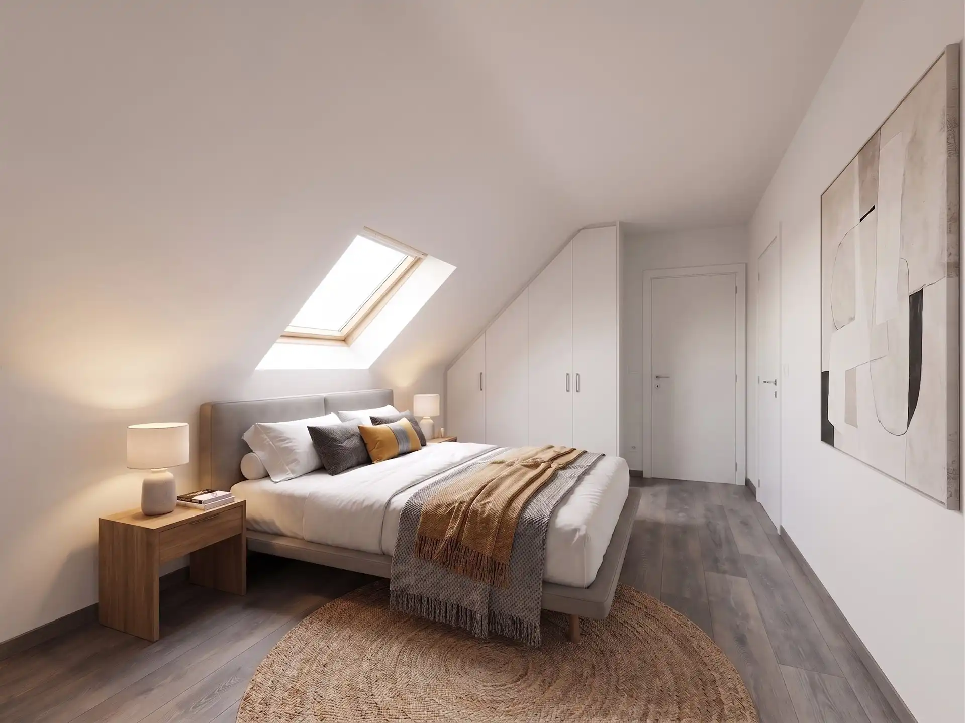 Penthouse met 2 slaapkamers, terras en carport! foto 4