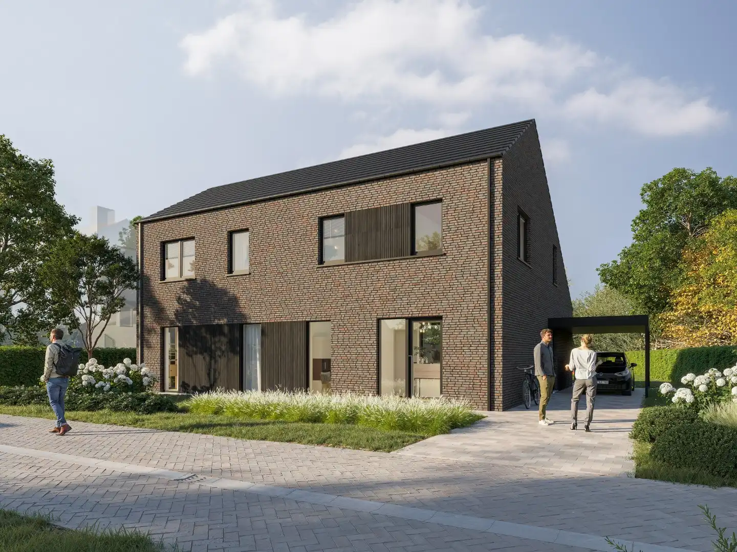 Energiezuinige halfopen bebouwing met grote tuin foto 2