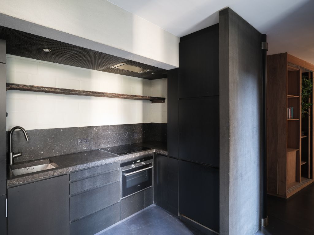 Wabi Sabi naar de hand van architect Tatsuro Miki. Exclusief 1 slpk-appartement met ruim en groen terras in een prestigieus gebouw te Centrum Gent. foto 9