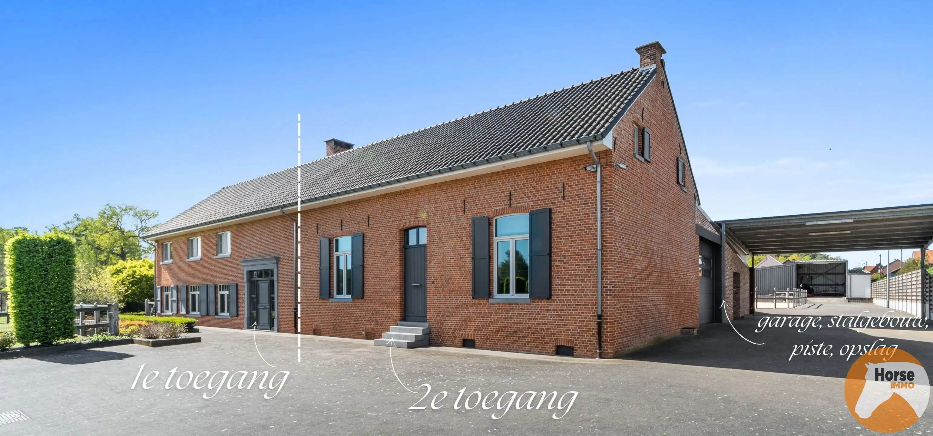 HEUSDEN-ZOLDER - Hoeve met paardenaccommodatie foto 2
