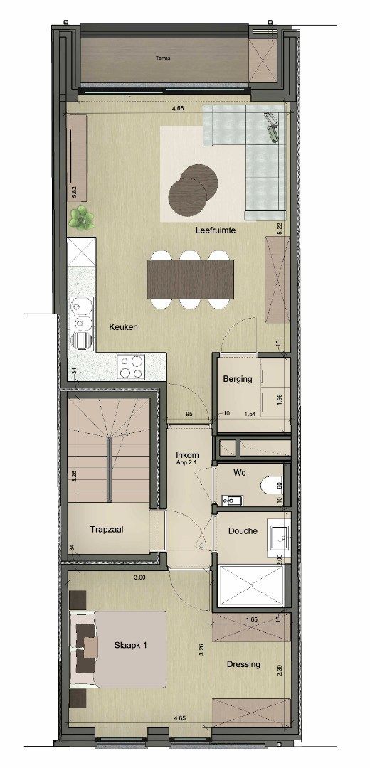 1-slpk nieuwbouwappartement - 6% BTW mogelijk ! foto 10