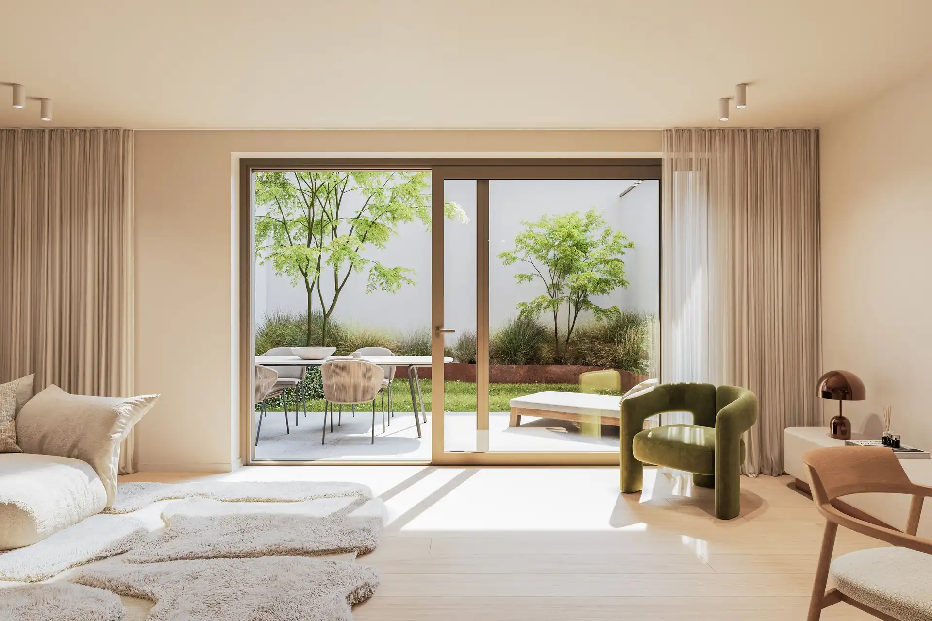 Nieuwbouw gelijkvloersappartement met tuin - Grassi Knokke foto 2