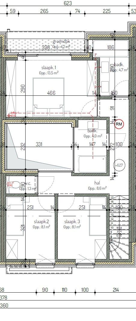 Sleutel-op-deur afgewerkt nieuwbouw stadwoning met 3 slaapkamers, tuin en parking te centrum  foto 7
