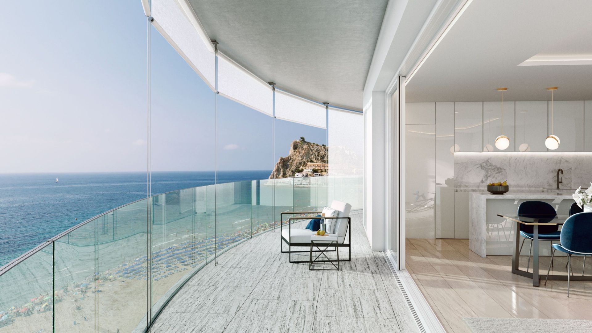 Ultra moderne 1ste lijn appartementen op Poniente beach Benidorm. foto 14