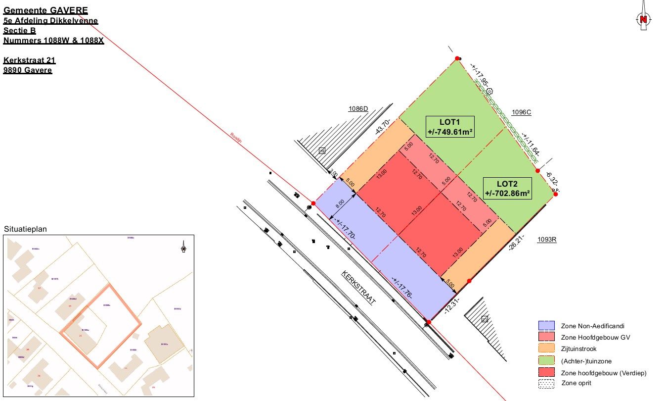 2 loten bouwgrond in hartje Dikkelvenne.  foto {{pictureIndex}}