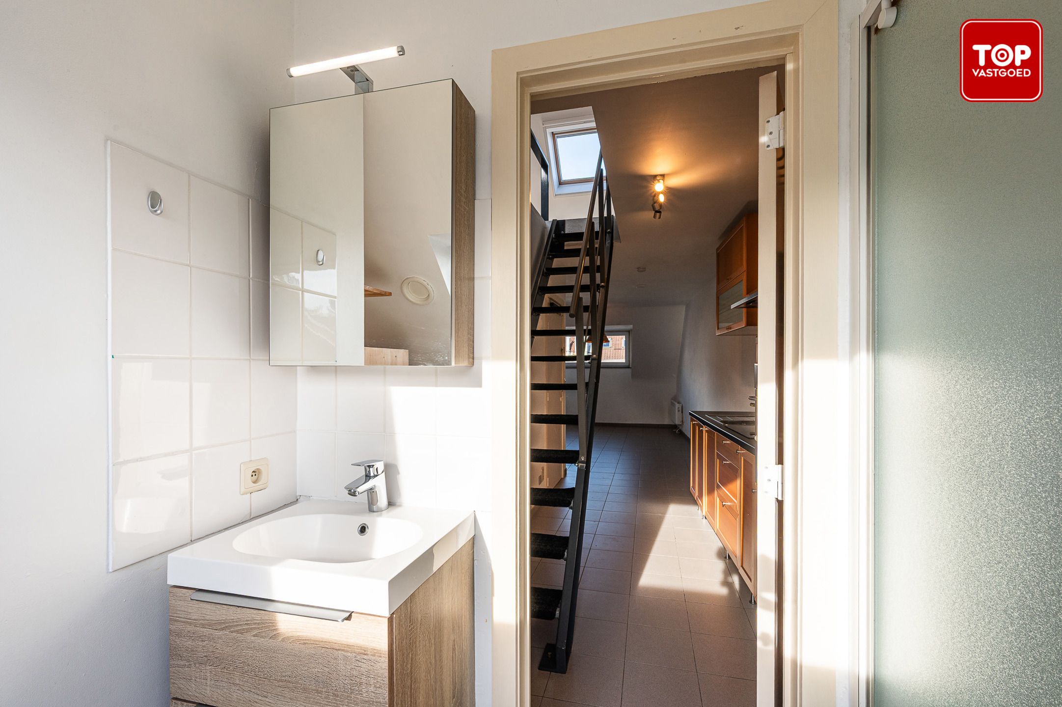 Duplexappartement, 1 slaapkamer in centrum Gent foto 11