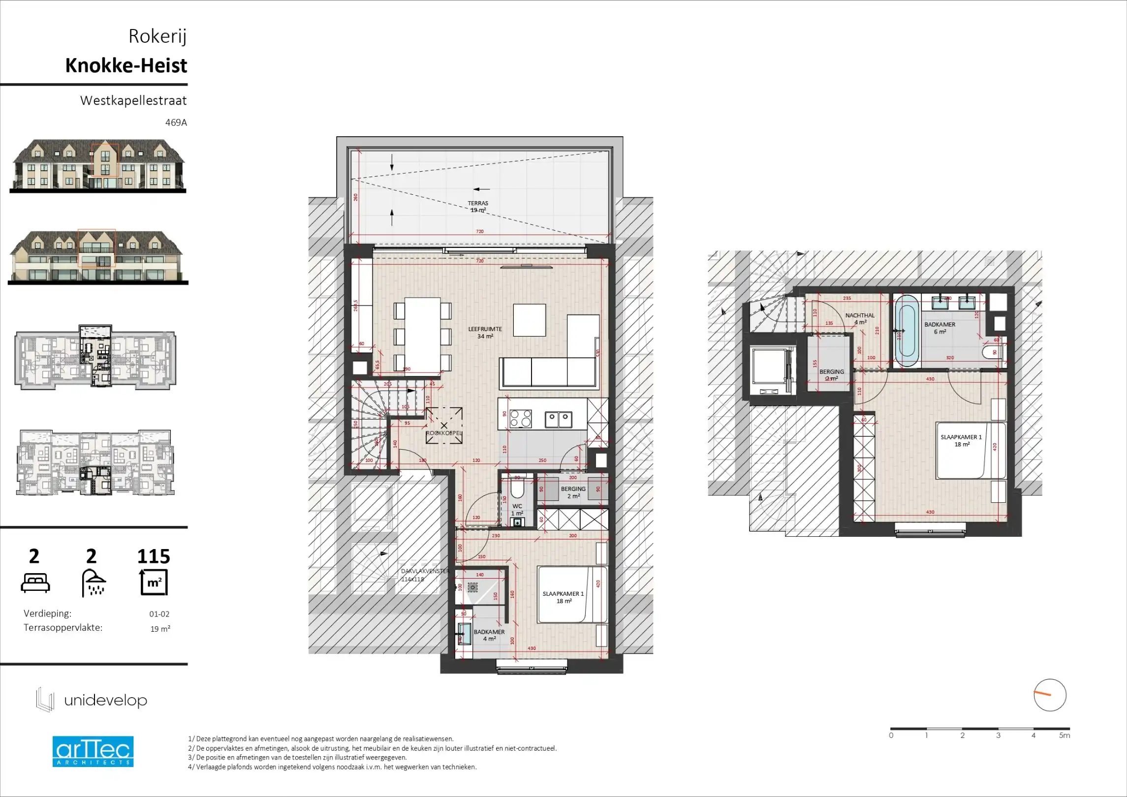 Ruime en comfortabele duplex met terras in residentie Rokerij foto 6