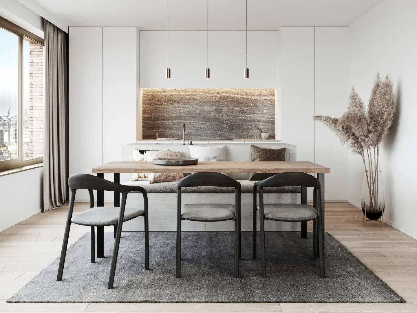 APPARTEMENT met terras, 61m², 1 slaapkamer - Res. B'HIVE foto {{pictureIndex}}